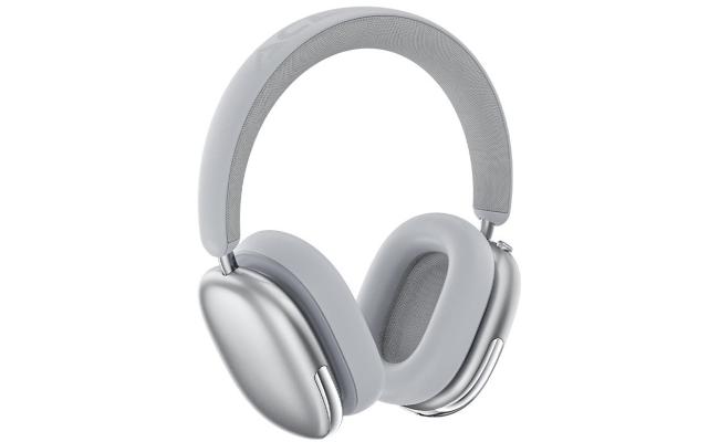 ACEFAST H9 ANC 30dB Hybrid Noise Cancelling Wireless Bluetooth 5.4 Headphone 40MM Speaker Music Sports Over the Ear HiFi Headsets offering 55 hours of music time or 40 hours of talk time - Silver